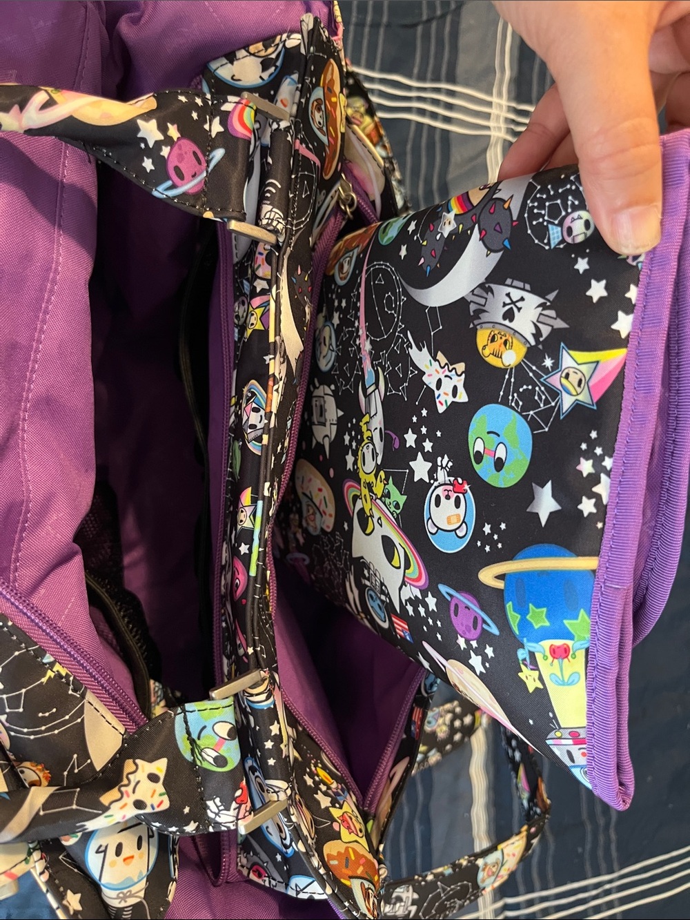 tokidoki x Jujube Be Classy Space Place Diaper bag with changing pad tote bag - Picture 5 of 10